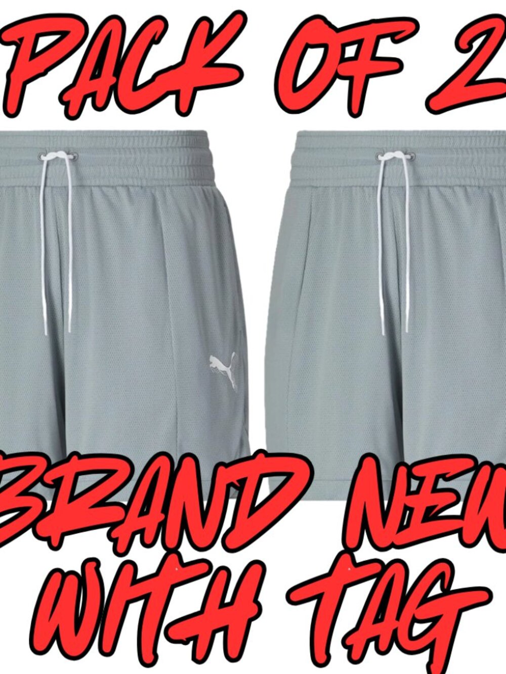 Pack of 2 Puma Short Women's Size XS - Dry Cell Foundation Mesh Basketball